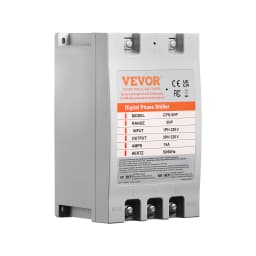 SucceBuy Digital Converter 5/ 7.5/ 10HP Single Phase to 3 Phase Converter Digital Phase Shifter for Residential Light Commercial