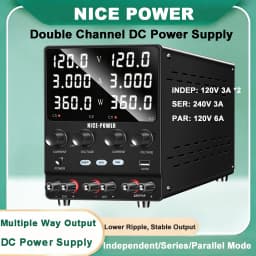 120V 3A 6A Dual Lab Power Supply Adjustable 4 in 1 Digital Bench Power Source 30V10A Stable Output 0-240V For Titanium Anodizing
