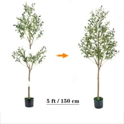 Artificial Plants Artificial Decorative Plants Olive Tree Room Decoration 6 FT Olive Tree With Fruit For Home Garden Decor