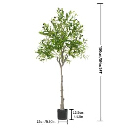 Artificial Plants Artificial Decorative Plants Olive Tree Room Decoration 6 FT Olive Tree With Fruit For Home Garden Decor