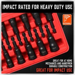 HORUSDY 12Pc Magnetic Nut Driver Set Metric & Imperial Socket Drill Bit Adaptor 1/4" Hex