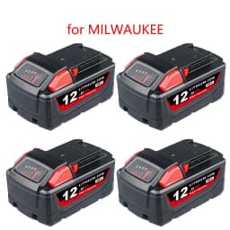 1/2/4P M18 12.0Ah 18V MAX Lithium-ion Battery Replace for Milwaukee 48-11-1810 48-11-1820 48-1100 Cordless Tools Battery pin