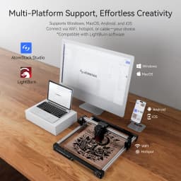 ATOMSTACK SWIFT Portable Laser Engraving Machine 12W 7W Laser Engraver Wood working Tools Diy Dog tags Acrylic Metal 300*300mm