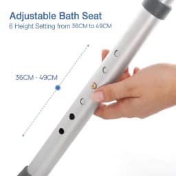 Adjustable Bath Shower Stool Height Adjustable Chair Seat Rotating Swivel Round