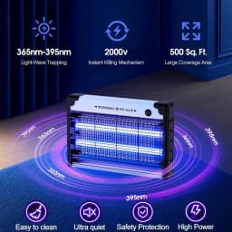 Bug Zapper Electric Fly Killer, Hangable Mosquito Trap LED Lamp, USB Port Powerful Fly Zapper Insect Killer Bug Trap