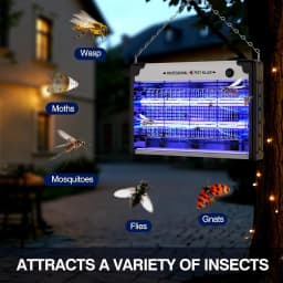 Bug Zapper Electric Fly Killer, Hangable Mosquito Trap LED Lamp, USB Port Powerful Fly Zapper Insect Killer Bug Trap
