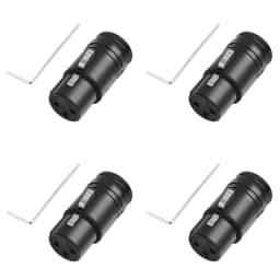 1-5SET Male To Male/Female To Female Compact XLR Microphone Solder Adapter with Wrench Audio Cables Connector for Microphone