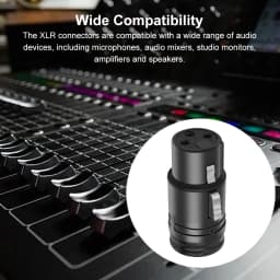 1-5SET Male To Male/Female To Female Compact XLR Microphone Solder Adapter with Wrench Audio Cables Connector for Microphone