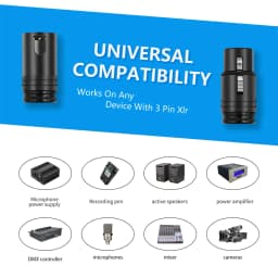 1-5SET Male To Male/Female To Female Compact XLR Microphone Solder Adapter with Wrench Audio Cables Connector for Microphone