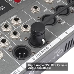 1-5SET Male To Male/Female To Female Compact XLR Microphone Solder Adapter with Wrench Audio Cables Connector for Microphone