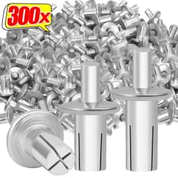 300-10PCS Hammer Drive Expansion Rivets Percussion Expansion Aluminum Nail Head Piercing Knock Type Small Tapping Screw Fastener