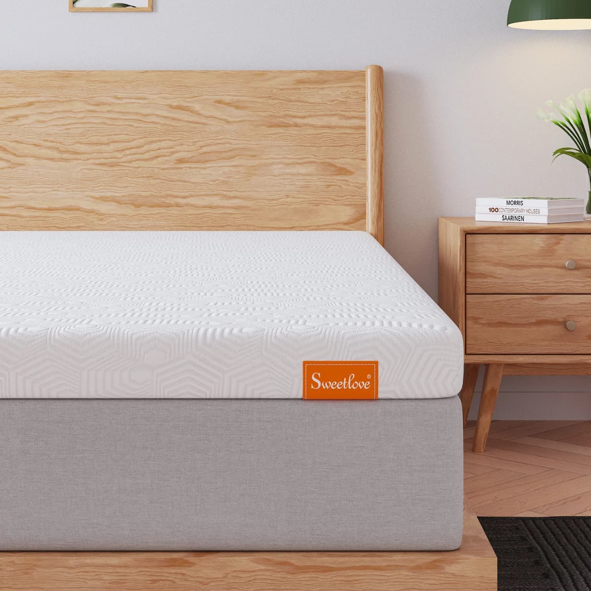 King Single Size Gel Memory Foam Mattress Topper 8cm Thick Mattress Pad Mat for Extra Comfort And Support