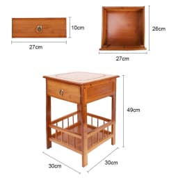 Side table bed bedside coffee table sofa table with drawer Oriental style