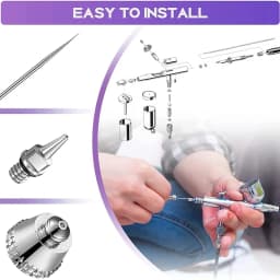 Airbrush Nozzle Cap Kit And Airbrush Needle Parts Airbrush Sprayer Accessories 0.2/0.3/0.5 Mm