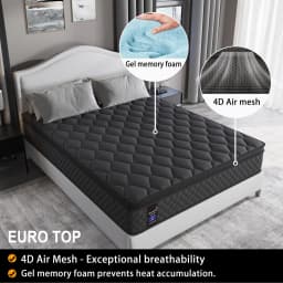 Viscountess Queen Double King Single Bed Mattress Gel Memory Foam Pocket Spring 34cm