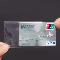 10pcs/set Transparnt Card Cover Protective Holder PVC Waterproof Credit ID Business Card Protection Document Id Badge Case