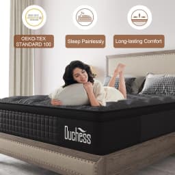 QUEEN DOUBLE KING SINGLE Mattress Pocket Spring Gel Memory Foam Luxury EuroTop 27cm