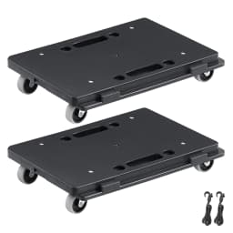 SucceBuy 2 Pack Furniture Mover Pallet Trolley 500 lbs Each Count with 4 Wheels Small Flat Dolly Cart for Industrial Machinery
