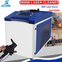 6000W Cleaning Machine Fiber Laser Industrial Rust Removal Cleaning Oil Paint for Metal Cleaner 1500W Water Cooling Cleaner