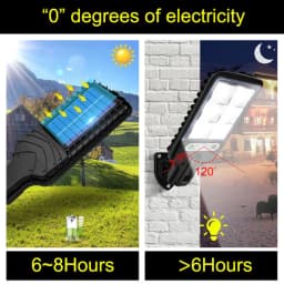 1-2pcs 3000W Solar Flood LED Light Motion Sensor Security Wall Yard Street Outdoor Lamp