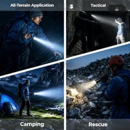 IMALENT MS03 EDC Flashlight 13000 Lumens CREE XHP70.2 LED Type‑C Rechargeable Torch 324M Beam IPX8 Waterproof For Camping Search Rescue