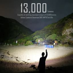 IMALENT MS03 EDC Flashlight 13000 Lumens CREE XHP70.2 LED Type‑C Rechargeable Torch 324M Beam IPX8 Waterproof For Camping Search Rescue