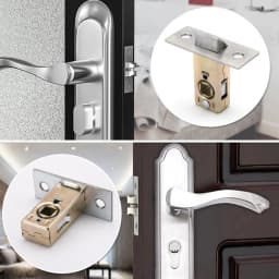 45mm Flat Fork Mortice Door Tubular Latch Internal Bolt Facility Sprung Catch
