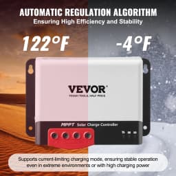 SucceBuy 50 A MPPT Solar Charge Controller 12V / 24V Auto DC Input Bluetooth Module for Sealed(AGM) & Lithium Battery Charging
