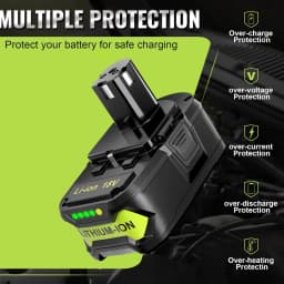 VANON 1/2/4Pcs P108 18V 8.0Ah Replace for RYOBI One+ Plus Li-Ion Battery Pin P104 P107 RB18L50 RB18L20 P108