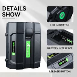 1/2/4Pcs BA5600T 56V 9.0Ah Battery Replace for EGO 56V Battery Pin Compatible with Power Tools (Lawn Mower Leaf Blower Chainsaw)