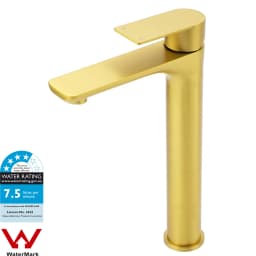 **Sydney Stock** KYLINS Brushed Gold Gun Metal Black Nickel Round Bathroom Basin Mixer Taps Sink Faucet WaterMark Wels