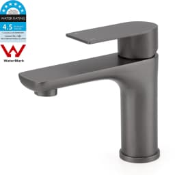 **Sydney Stock** KYLINS Brushed Gold Gun Metal Black Nickel Round Bathroom Basin Mixer Taps Sink Faucet WaterMark Wels