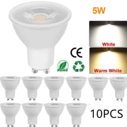 Led Bulb 10PCS GU10 LED Lamp Spotlight low tension 5W Beam Angle 38 Degree for home Energy Saving indoor