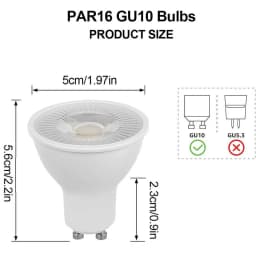 Led Bulb 10PCS GU10 LED Lamp Spotlight low tension 5W Beam Angle 38 Degree for home Energy Saving indoor