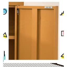 Metal Sideboard Storage Cabinet Yellow Buffet Cupboard for Living Room Kitchen Dining Room Modern Home Furniture
