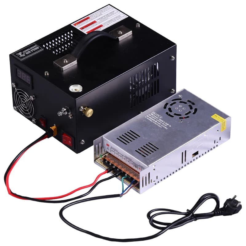 300Bar 4500psi 12v Pcp Compressor 220V Transformer 30MPA 4500psi High Pressure Pump Pneumatic Airgun Rifle Inflator