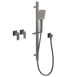 **Sydney Stock** KYLINS Brushed Gold Gun Metal Chrome Black Hand Held Shower Head Set Sliding Rail Mixer Taps WELS WATERMARK