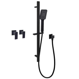 **Sydney Stock** KYLINS Brushed Gold Gun Metal Chrome Black Hand Held Shower Head Set Sliding Rail Mixer Taps WELS WATERMARK