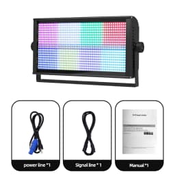 MINGJIE 4PCS 1000W LED Stage Strobe Light 50000H Lifespan Aluminum Alloy Housing DMX512 RDM 8 Segments Running Horse Flash Effect for DJ Bar