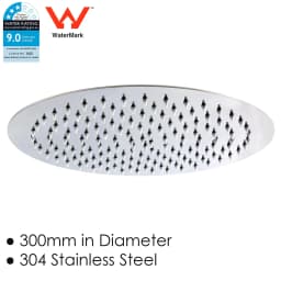 **Sydney Stock** KYLINS Brushed Gold Nickel Gun Metal Chrome Black 8/10/12/16'' Square Round Rain Shower Head WELS WATERMARK