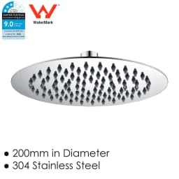 **Sydney Stock** KYLINS Brushed Gold Nickel Gun Metal Chrome Black 8/10/12/16'' Square Round Rain Shower Head WELS WATERMARK