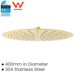 **Sydney Stock** KYLINS Brushed Gold Nickel Gun Metal Chrome Black 8/10/12/16'' Square Round Rain Shower Head WELS WATERMARK
