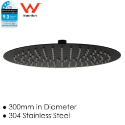 **Sydney Stock** KYLINS Brushed Gold Nickel Gun Metal Chrome Black 8/10/12/16'' Square Round Rain Shower Head WELS WATERMARK