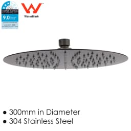**Sydney Stock** KYLINS Brushed Gold Nickel Gun Metal Chrome Black 8/10/12/16'' Square Round Rain Shower Head WELS WATERMARK