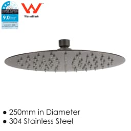 **Sydney Stock** KYLINS Brushed Gold Nickel Gun Metal Chrome Black 8/10/12/16'' Square Round Rain Shower Head WELS WATERMARK
