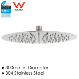 **Sydney Stock** KYLINS Brushed Gold Nickel Gun Metal Chrome Black 8/10/12/16'' Square Round Rain Shower Head WELS WATERMARK