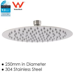 **Sydney Stock** KYLINS Brushed Gold Nickel Gun Metal Chrome Black 8/10/12/16'' Square Round Rain Shower Head WELS WATERMARK