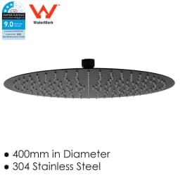 **Sydney Stock** KYLINS Brushed Gold Nickel Gun Metal Chrome Black 8/10/12/16'' Square Round Rain Shower Head WELS WATERMARK