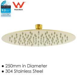 **Sydney Stock** KYLINS Brushed Gold Nickel Gun Metal Chrome Black 8/10/12/16'' Square Round Rain Shower Head WELS WATERMARK