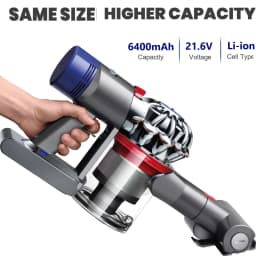 1/2/4Pack 6.4Ah V8 Li-on Replace for Dyson V8 Battery Absolute Cord-Free Vacuum Handheld Vacuum Cleaner Dyson 21.6V Battery Pin